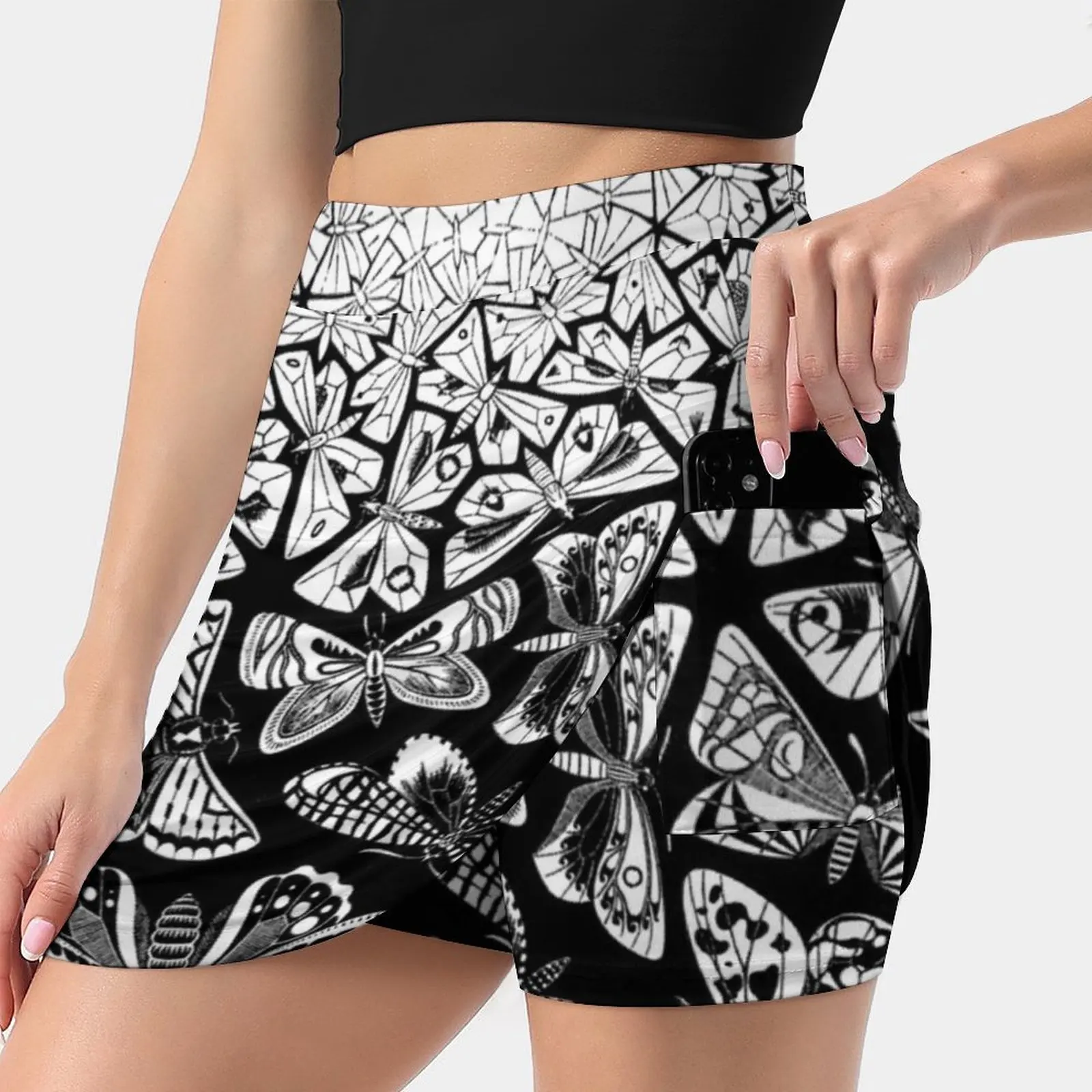 Butterflies Tessellation 1950-Maurits Cornelis Escher Skirts Woman Fashion 2022 Pant Skirt Mini Skirts Office Short Skirt