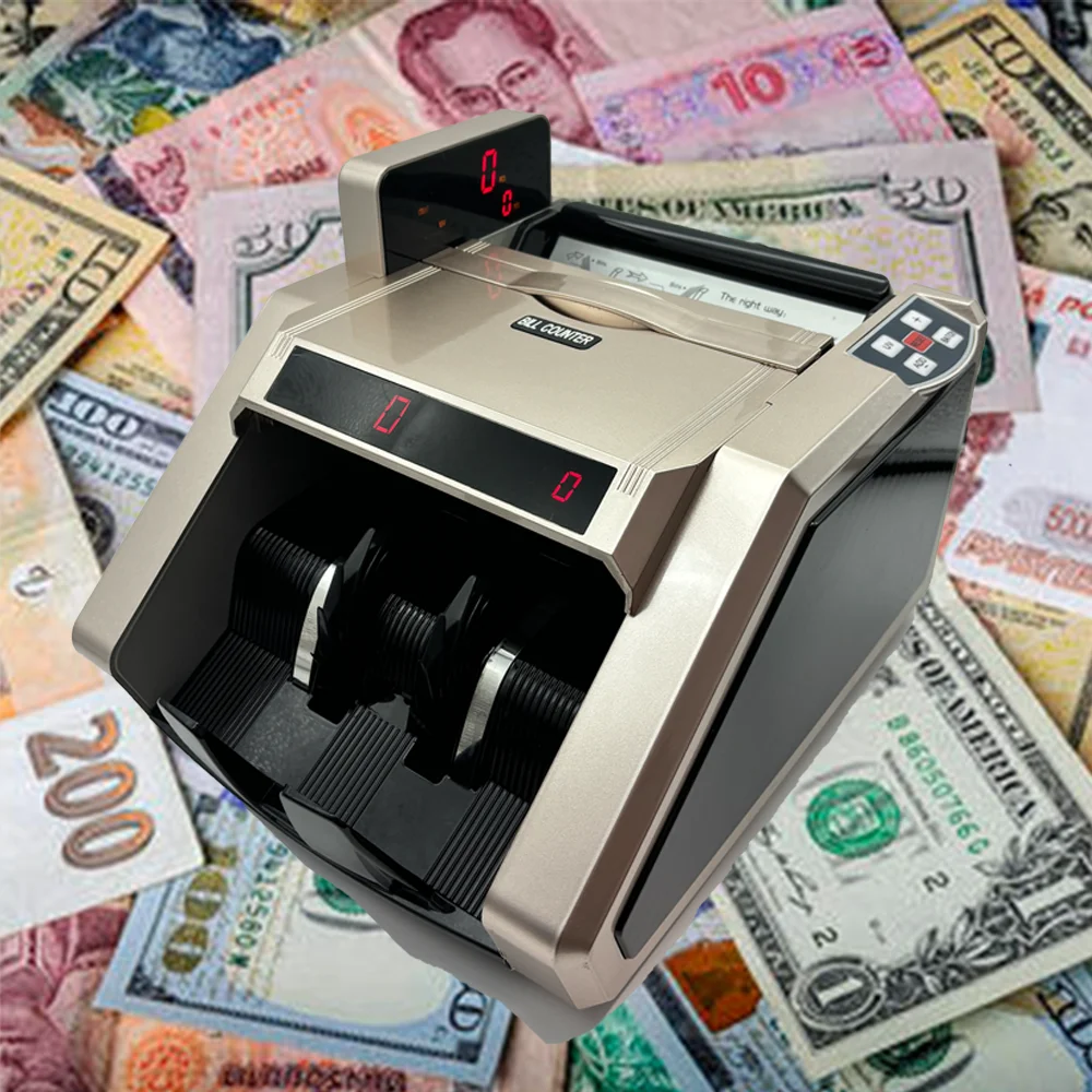 عداد الفواتير شاشة LED مزدوجة آلة عد الأوراق النقدية عداد النقود OEM EGP آلة عداد الفواتير