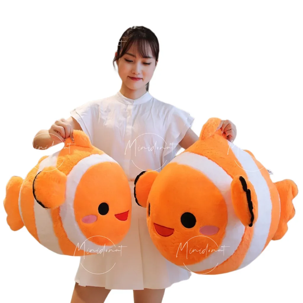 50/60cm Lovely Chubby Goldfish Plush Pillow Stuffed Soft Animal Pillow Sofa Bed Cushion Home Decoration Lovely Birthday Gift