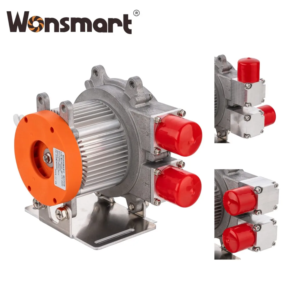 40kpa 92M3/h تدفق الهواء منفاخ توربو صغير تيار مستمر بدون فرش منفاخ هواء عالي الضغط لخلية الوقود 10kw SOFC 48 فولت ROHS