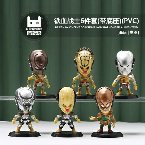 Imagen 1 del producto 6 figuras de guerra de forma especial Predator, marauders, modelo de muñeca ornamental de coche de pastel