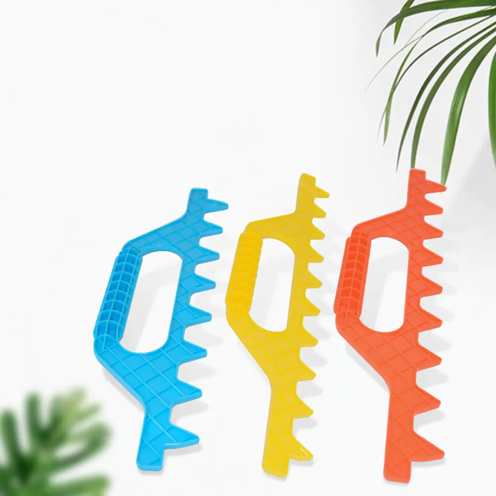 

3Pcs Plastic Beekeeping Measuring Rake Hive Frame Ranging Tool with Ergonomic Handle for Efficient Beehive Management Supplies