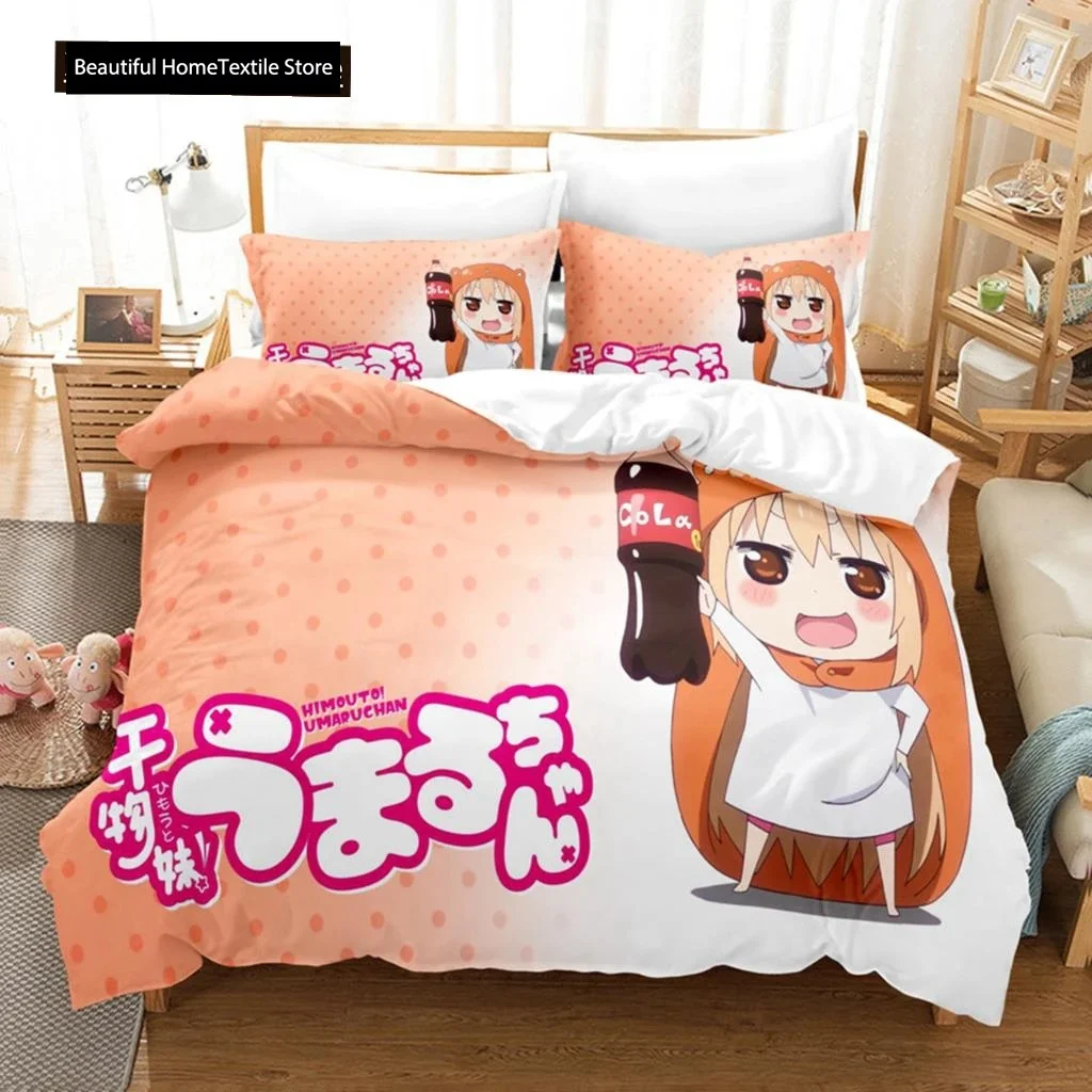 3D The  Himouto! Umaru-chan Bedding Sets Duvet Cover Set With Pillowcase Twin Full Queen King Bedclothes Bed Linen