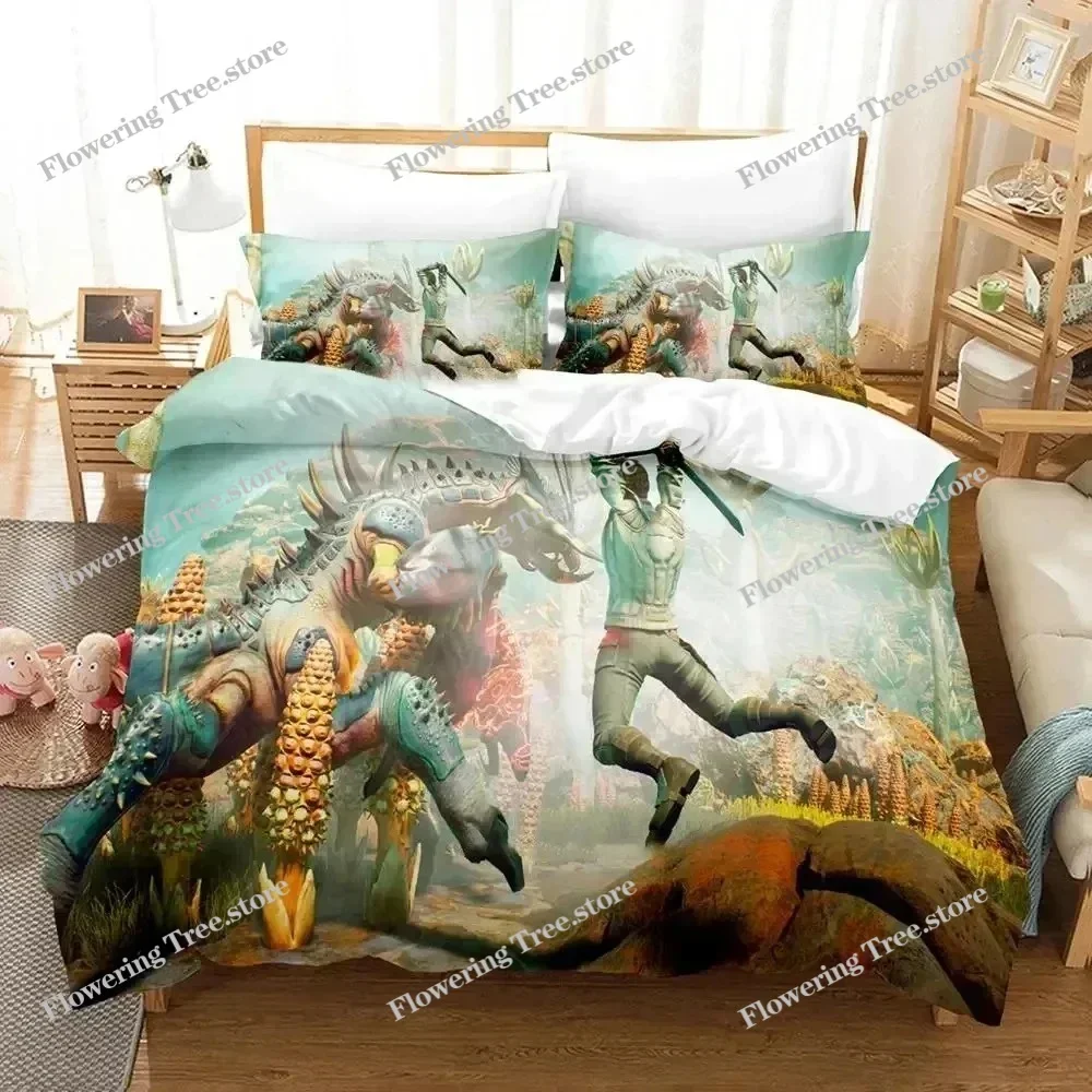 

3D Print Game Outer Worlds Bedding Set Duvet Cover Bed Set Quilt Cover Pillowcase Comforter king Queen Size Boys Adult Bedding