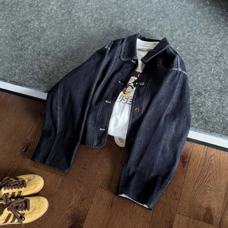 الكورية نمط مخطط الكفة بدوره إلى أسفل طوق المرأة ربيع جديد تصميم تحسس صغيرتي تنوعا الأعلى #4