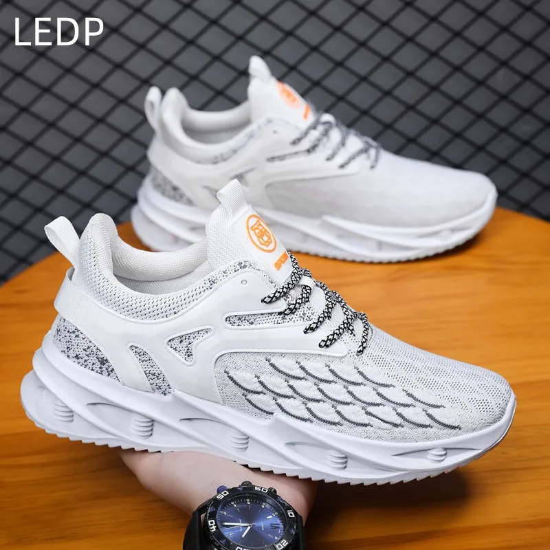 Zapatos deportivos de tejido volador para hombre, zapatillas deportivas transpirables originales para correr, ocio, tendencia al aire libre, primavera 2023