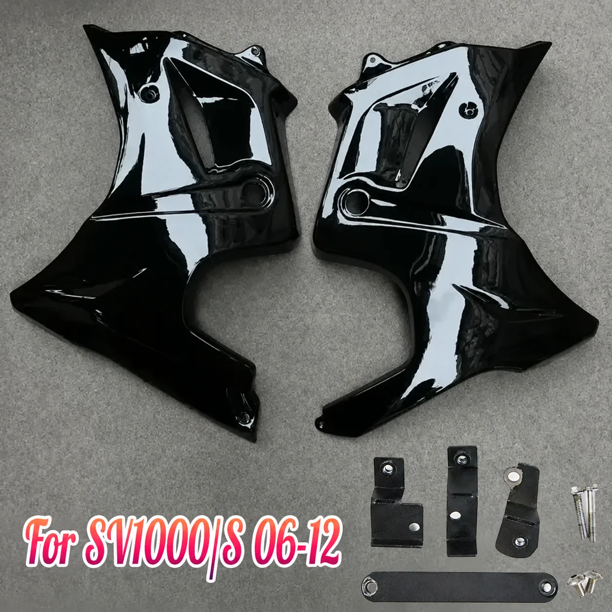 Fit For Suzuki SV1000S 2006 - 2012 SV1000 Motorcycle Accessories Left Right Part Batwing Fairing Bodywork Panel