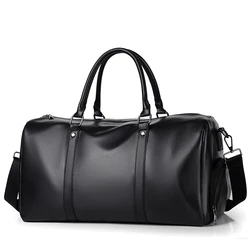 PU Travel Bag Storage Travel Bag Large Capacity Handbag Duffel Bag Single Shoulder Crossbody Bag