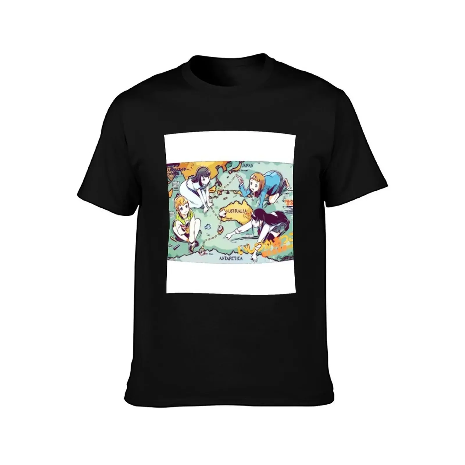 A Place Further Than The Universe|Sora Yori Mo Tooi Basho - Main Characters (Sketch) T-Shirt blanks fitted t shirts for men