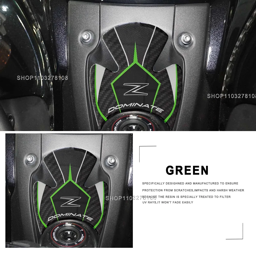 For Kawasaki Z900 2018-2024 2023 2022 Motorcycle Ignition Key Protective Sticker 3D Epoxy Resin Decals Waterproof