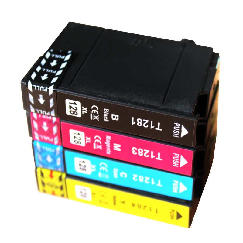 4pack Compatible EPSON fox T1285 multi Ink Cartridges  Stylus SX125 SX130 SX230 SX235W SX420W SX425W Printer