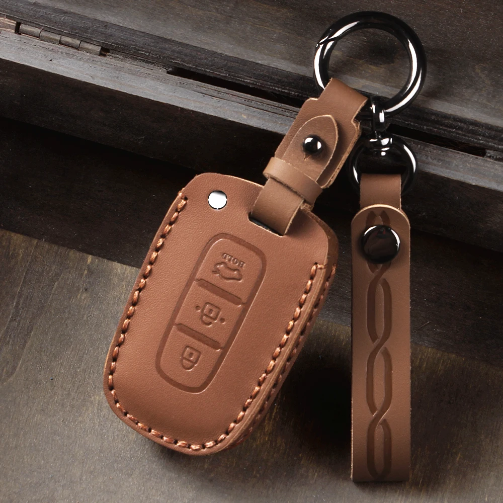 Leather Keychain Ca… - image