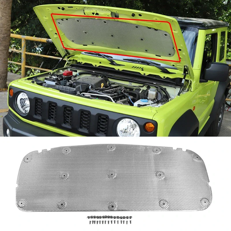 Car Hood Pad Dampening Mat For Suzuki Jimny 2019 2020 Automobile  Accessory Engine Heat Sound Noise Insulation Absorb Padding