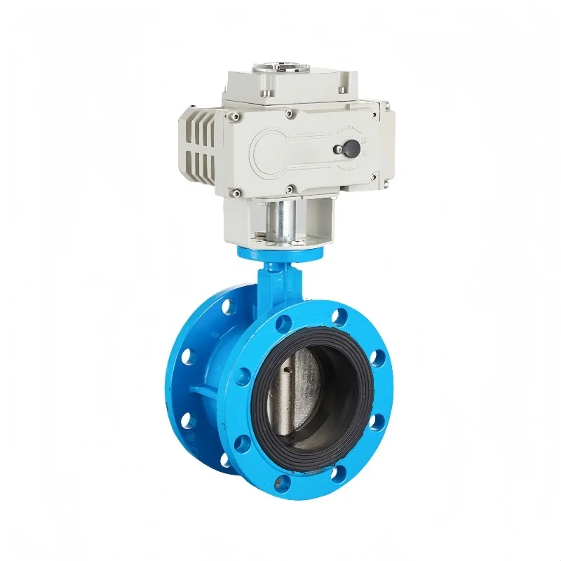 3 بوصة الكربون الصلب شفة كهربائية صمام فراشة DN40 ~ DN500 مع EPDM المطاط ختم لوحة Ss304 فراشة المياه الكهربائية