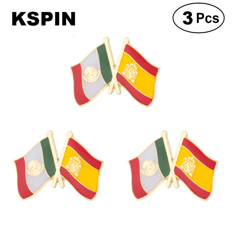 Germany & Chile Flag Lapel Pin Friendship Flag Badge Flag pin 3pcs A Lot view 4