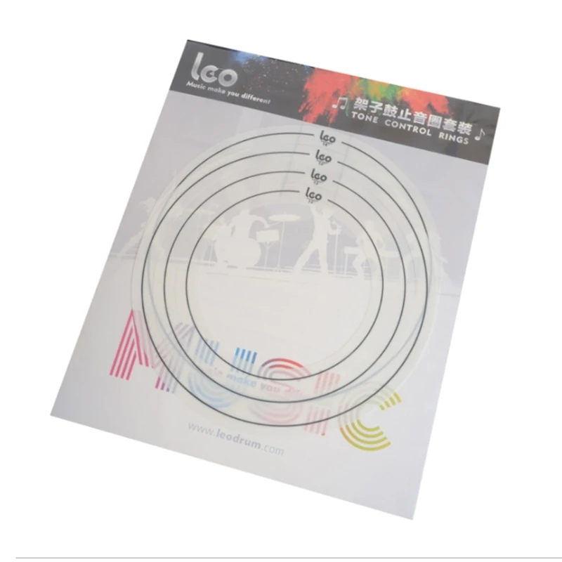 

4 Pcs Drum Muffler Dampening Rings Non Slip Drum Damper Percussion Accessories