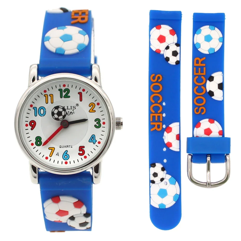 Cartoon Bus Dinosaur 3d Silicone Kids Watch Student Boys Girl Quartz Watch Wholesale Children Sports Watch Kids Gift Clock A27