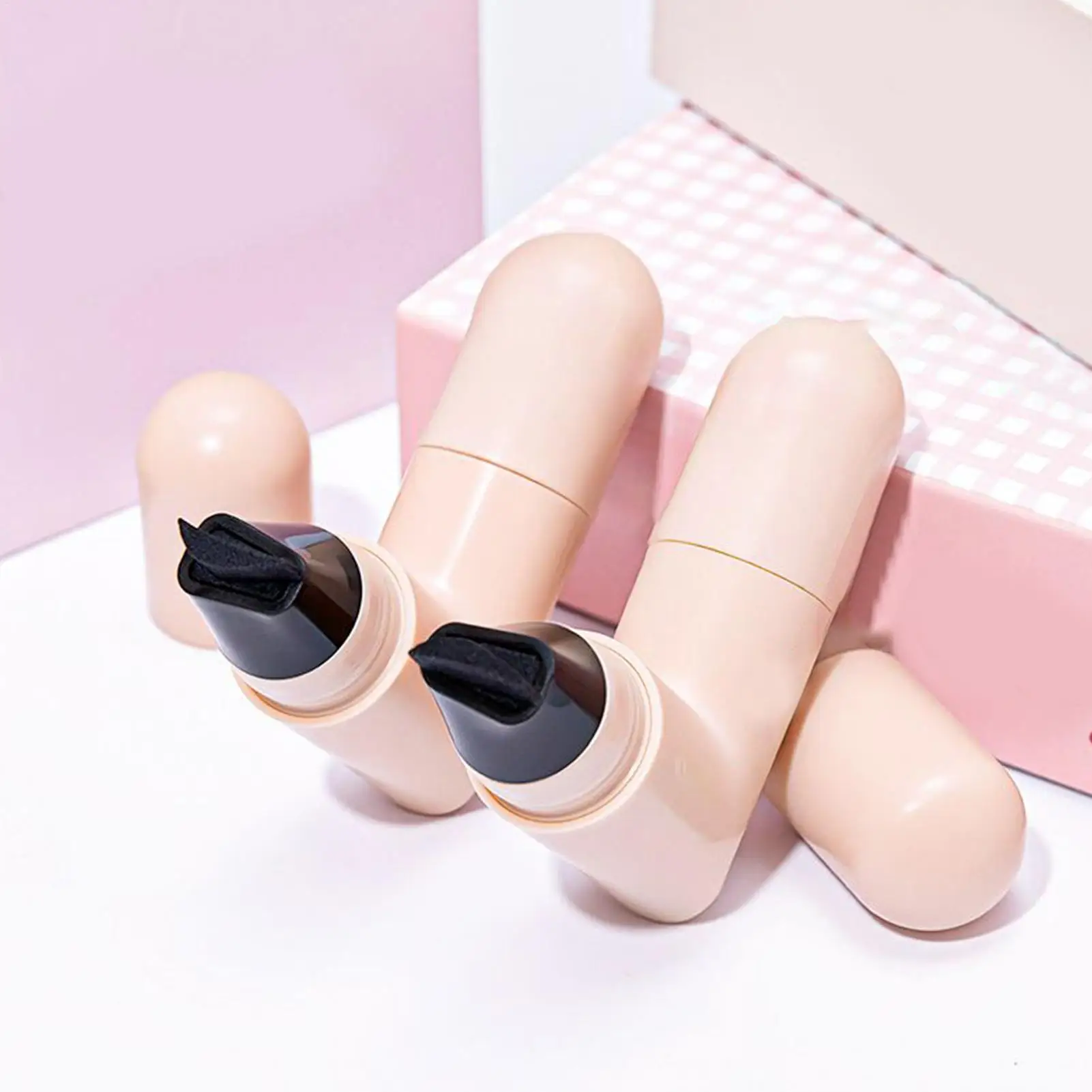 Double Head Rotatable Eyeliners Stamp Integrated EyelinerStamp Precise Outline Signet Long-Lasting EyelinerLiquid Pen Cosmetics