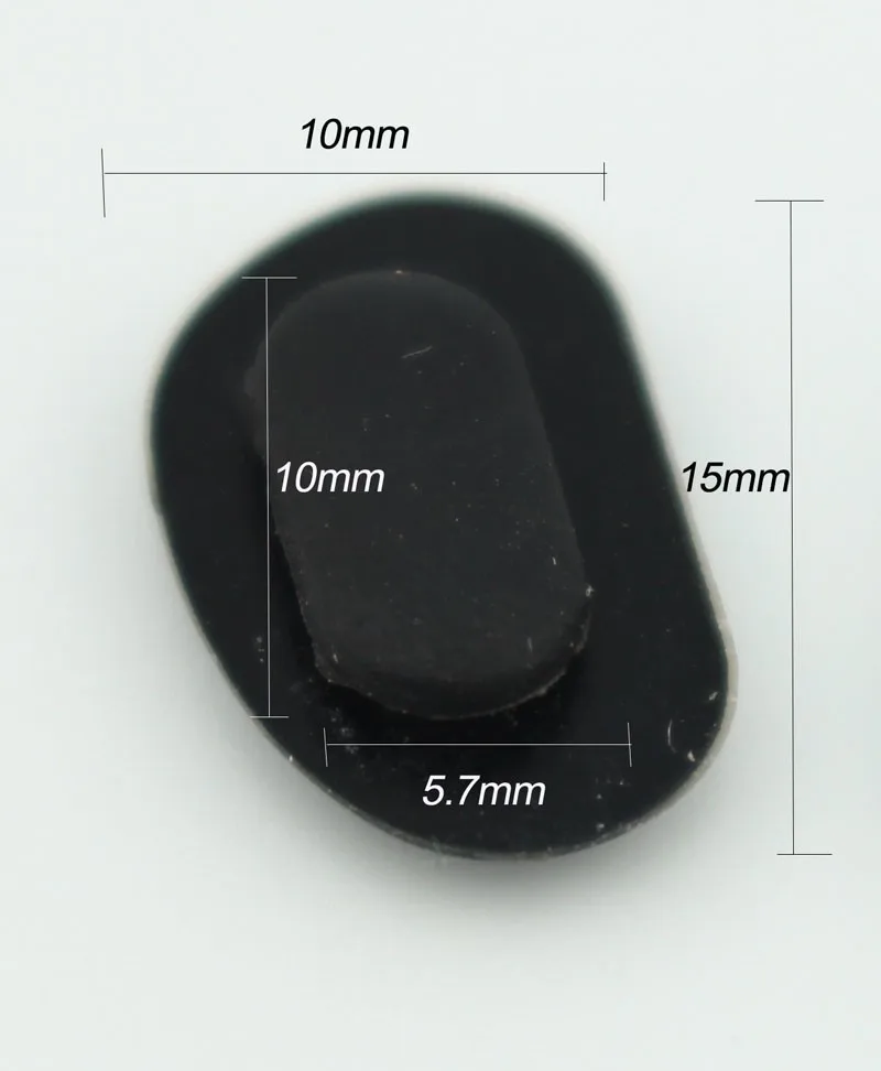 100pcs Push-in Eyeglasses Glasses Black  Silicone Nose Pads For Al-mg Sunglasses  Nose Pads Glasses Accessories