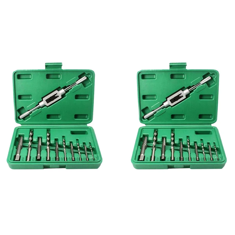 

A63K-22Pcs Damaged Screw Extractor Set Remove Stripped Or Broken Screws Bolt With Right Handed Boring Drill Bit Set 3-10Mm