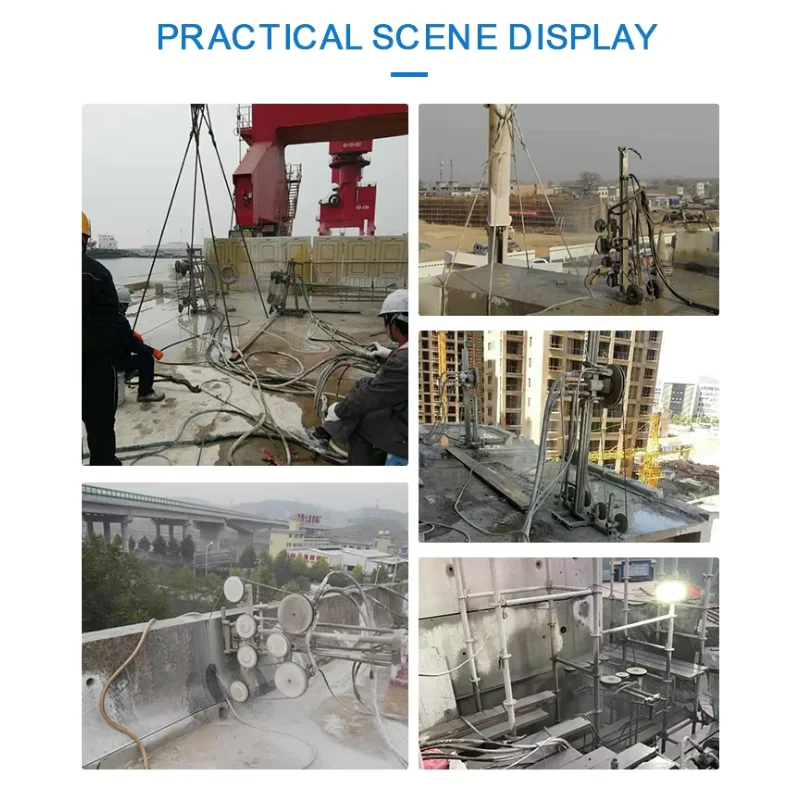 YG آلة منشار الجدار الهيدروليكي المحمولة قطع الخرسانة الماس سلك المنشار شهادة حديد التسليح آلة منشار الجدار الخرساني للمكسيك #6