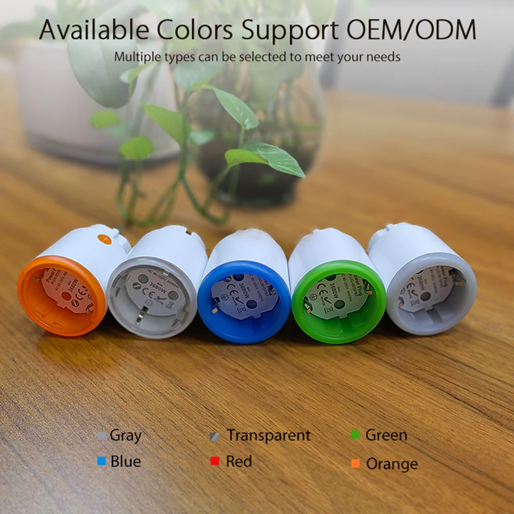 Tuya EU Smart Plug 16A Zigbee 3.0 مخرج مقبس التوصيل الذكي مع مراقبة الطاقة يعمل مع مساعد Alexa Google