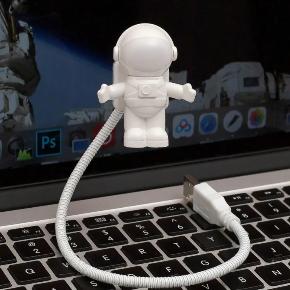 Portable USB Powered Night Light Reading Book Lights Astronaut Desk Lamp LED Light for Computer Laptop Keyboard Lighting Light