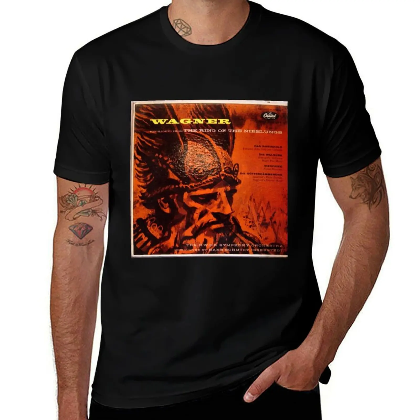 Richard Wagner The Ring of the Nibelung T-Shirt Big Size Crew Neck T-Shirt