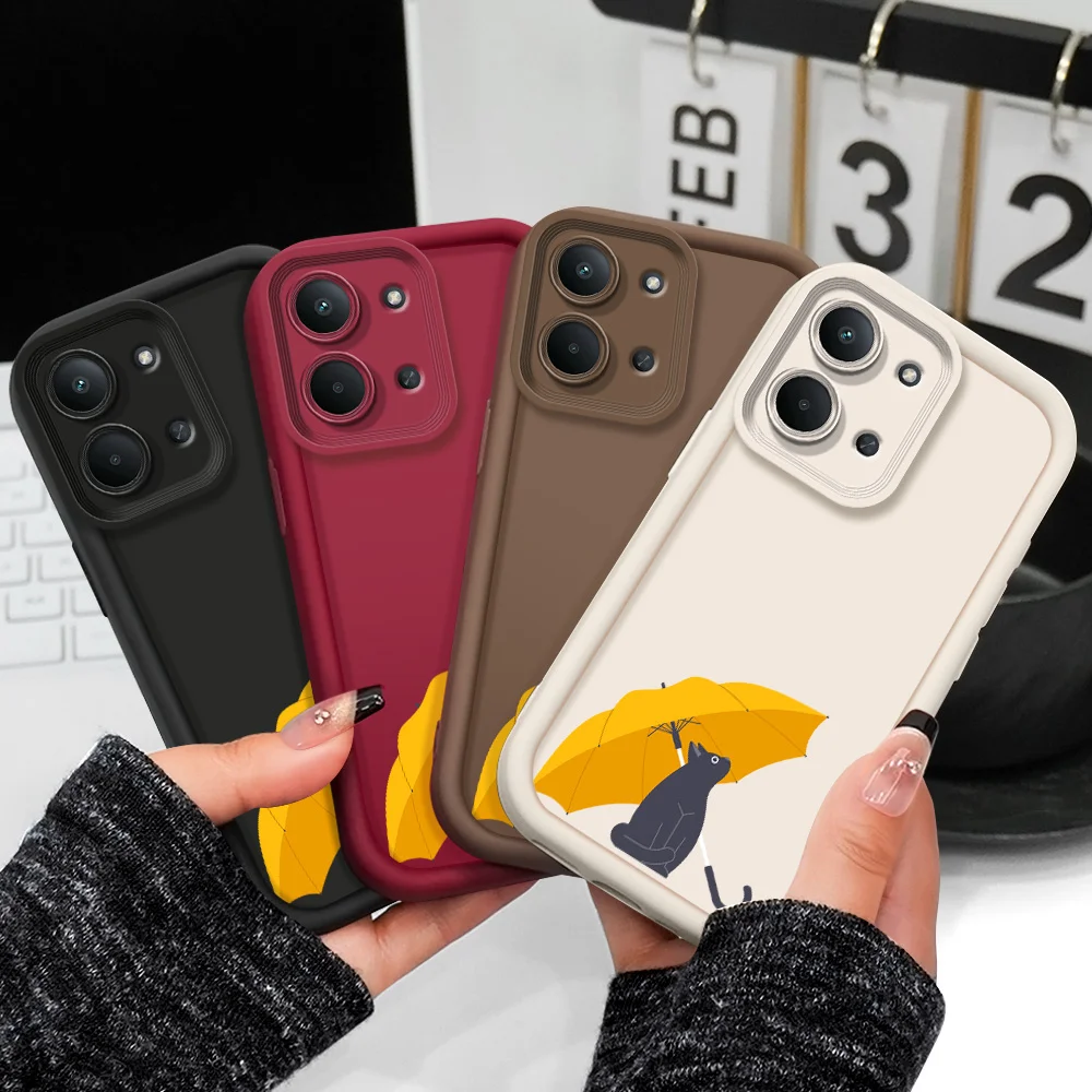 Umbrella Cat Phone Case For Huawei Honor 600 400 300 Pro Lite Smart X9C X8D X8B X7B X6C X6B Magic 8 7 6 5 4 Staircase Cover view 2
