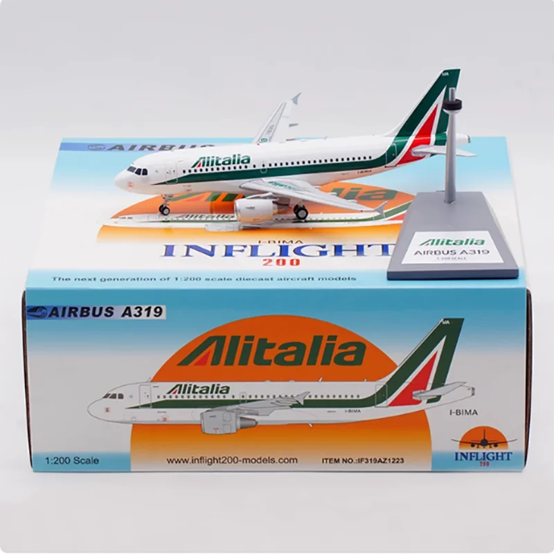 Inflight 1:200 Scale Alitalia Airlines A319 I-BIMA Alloy Aircraft Model Collection Display Boutique Decoration