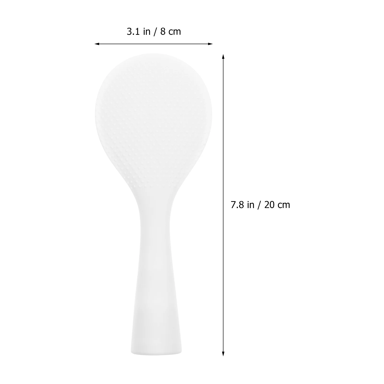 

Silicone Rice Spoon Vertical Rice Scoop Thickened Cooking Meal Spoon Non-Stick Practical Kitchen Ladle
