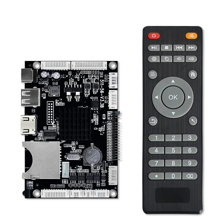 Video Playback SD Card Slot Plug And Play Loop Advertising LCD Driver Board Players Equipment Screen Controller Board