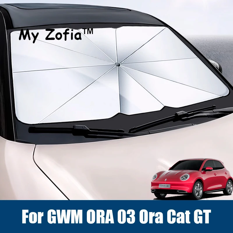 

Car Sunshade Umbrella For GWM ORA 03‌ Ora Cat GT 2023 2024 2025 2026 Windshield Folding Front Parasol Car Window Sun Protection