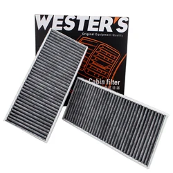 WESTGUARD Set of 2 Activated Carbon Air Cabin Filter For MAZDA 3 BK MAZDA 5 CR19 CW 05-2010 BBM461J6X CU22001-2 MK3012 2pcs