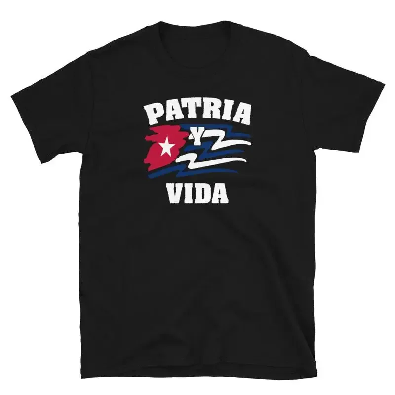 Patria Y Vida Cuba T Shirt Cuban Flag Design