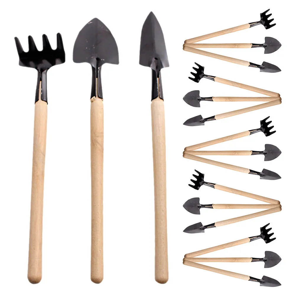 

6Sets Hand Digging Garden Tools Set Ideal for Succulents Flower Beds Lightweight Portable Gardening Planting Tool Collection