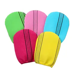 Guantes de baño exfoliantes para hombres y mujeres, manopla de esponja Exfoliante para ducha de producto para eliminar la piel muerta, coreano, 2 paquetes