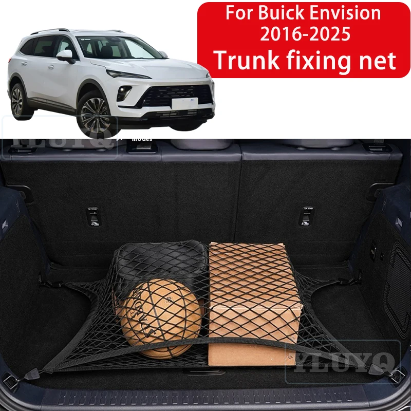 

For Buick Envision 2016-2025 Trunk Net Pocket Elastic Nylon Non-Slip Fixed Net Tailbox Storage Car Interior Accessories