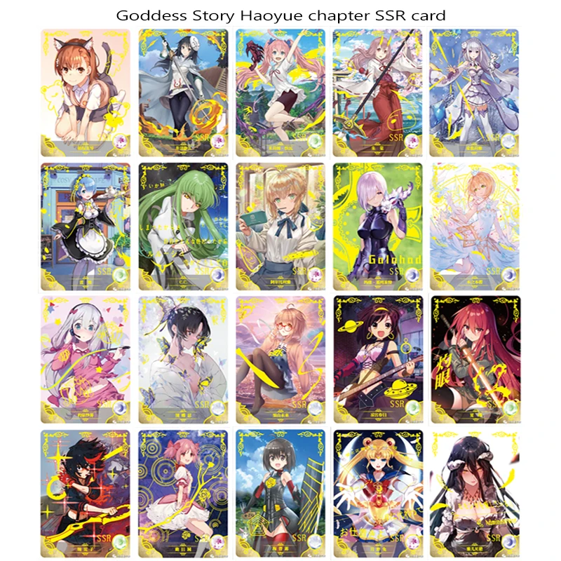 Anime Goddess Story 2 m03 series l\'emilia Rem Cartoon characters flash card abbronzante carte giocattolo da collezione regalo di compleanno di natale