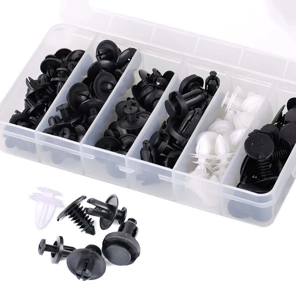 

100Pcs Sturdy Automotive Push Pin Clips Vibration Resistant Car Fasteners Bumper Retainer Kit