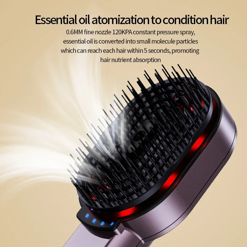 Wholesale Electric Hair Brush Spray Essential Oil Massage Comb For Head Hair Follicle Repairing Hair Care
