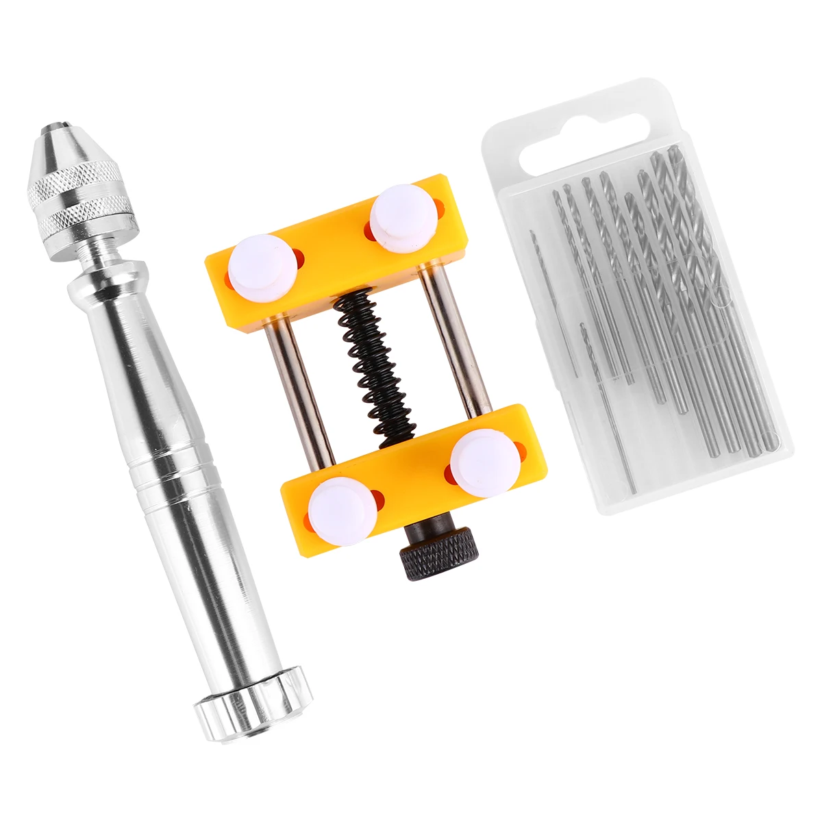 

1 set 1 Set Hand Drill Core Tool 6Mm Mini Chuck High Grade For Jewelry Woodworking Rotary Reamers Screwdriver Bits Kit