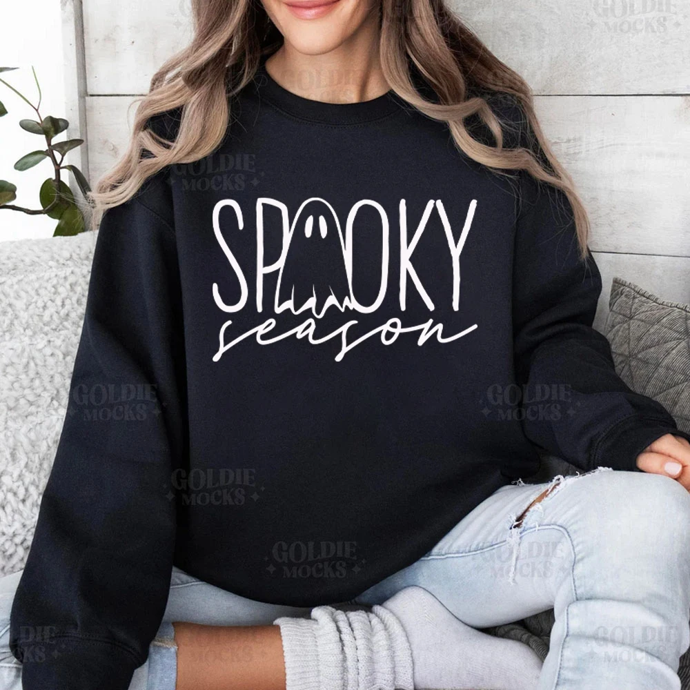 

Happy Halloween Women's Hoodies Spooky Season Sweatshirt Spooky Vibes Women's Sweatshirts Halloween Trick or Treat Womens Hoodie