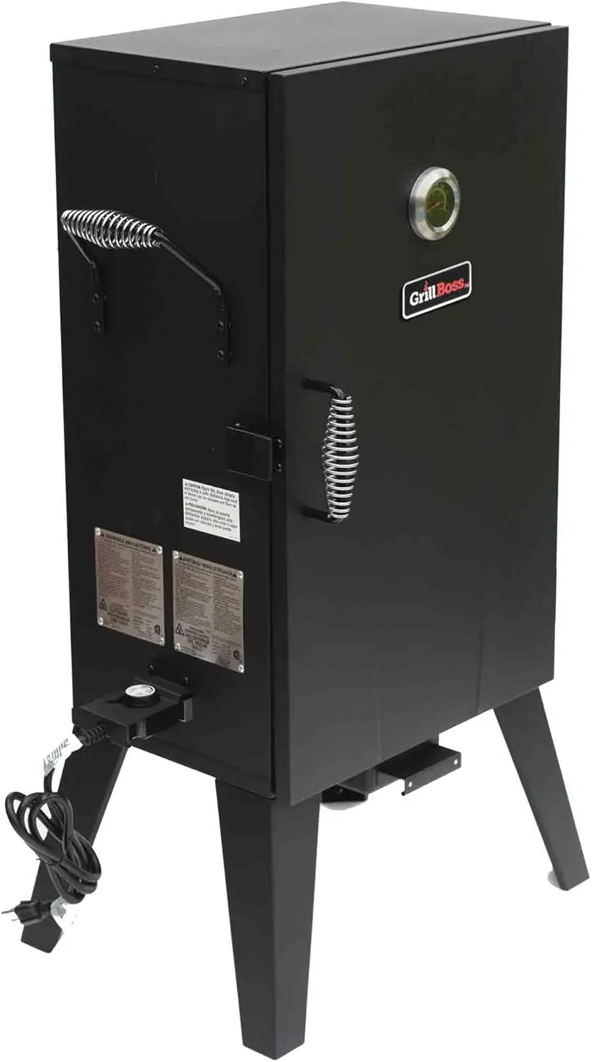 Grill Boss Electric Vertical BBQ Smoker with Digital Controls, 1500 Watt Heating Element, 531 Square Inch Cooking Area, and Adju