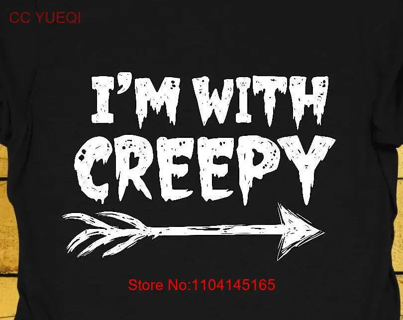 Funny Halloween T Shirt Trick or TreaT Hauted House All Hallows Eve Apparel Spooky Creepy Scary Witchy I'm With