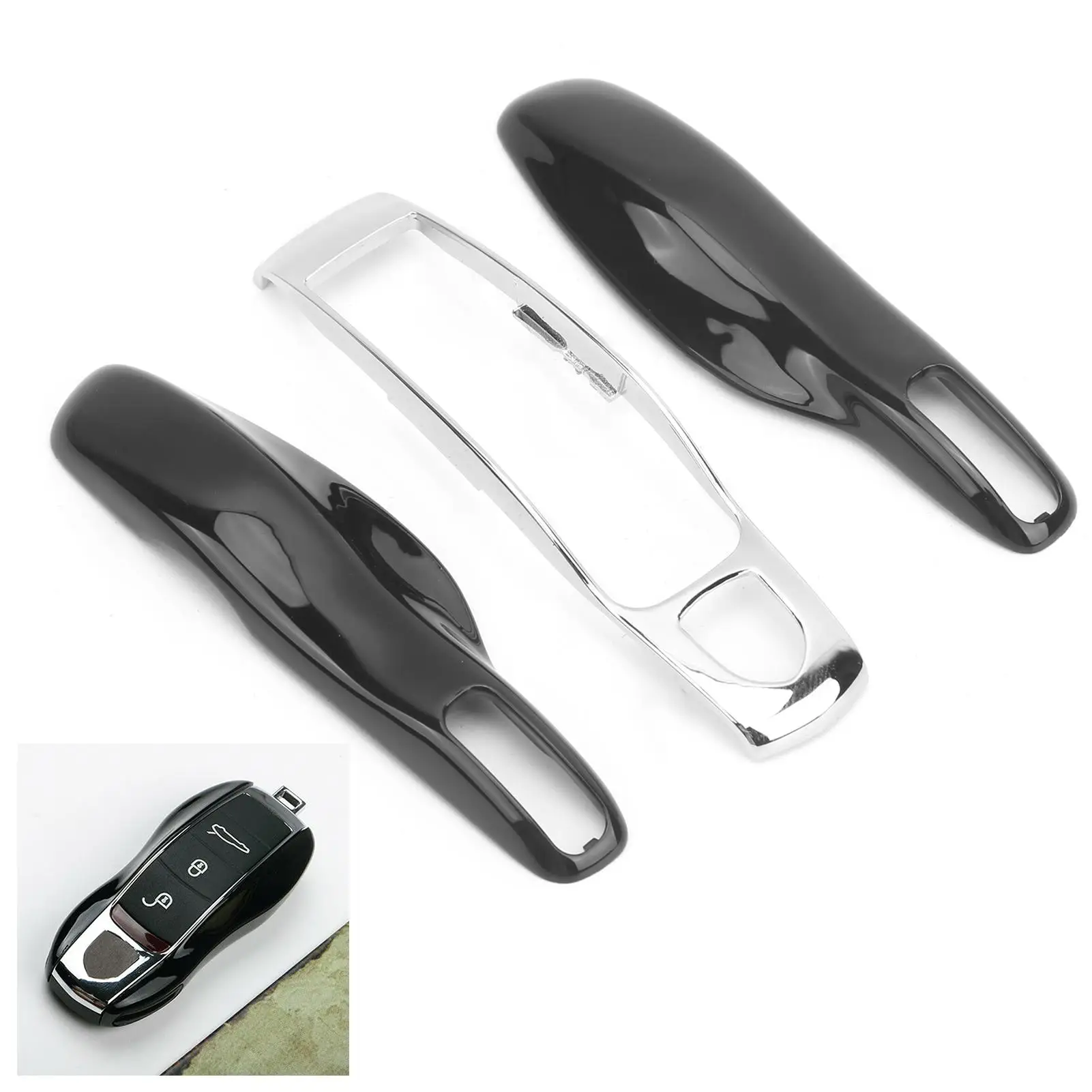 Car Remote Key Fob For Case Trim Cover for Porsche 911 Macan Boxster