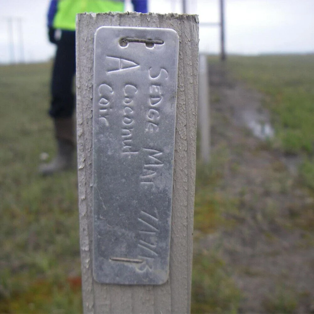 50 szt. Zastępczych etykiety roślin identyfikatorów z drzewa narzędzia do sadzenia wodoodporne akcesoria dwustronnych materiałów odporny na UV do