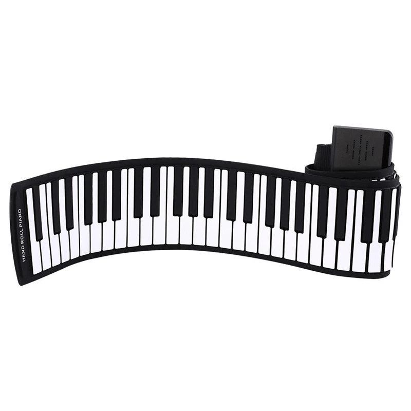 

Portable 88 Keys Electronic Roll Up Piano Flexible Silicone Hand Roll Keyboards,Us Plug