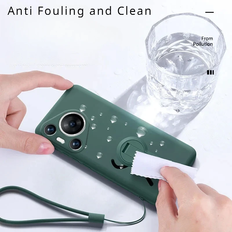 화웨이 푸라 70 프로 플러스 울트라 쉘 카메라 보호 후면 커버, 부드러운 액체 실리콘 케이스