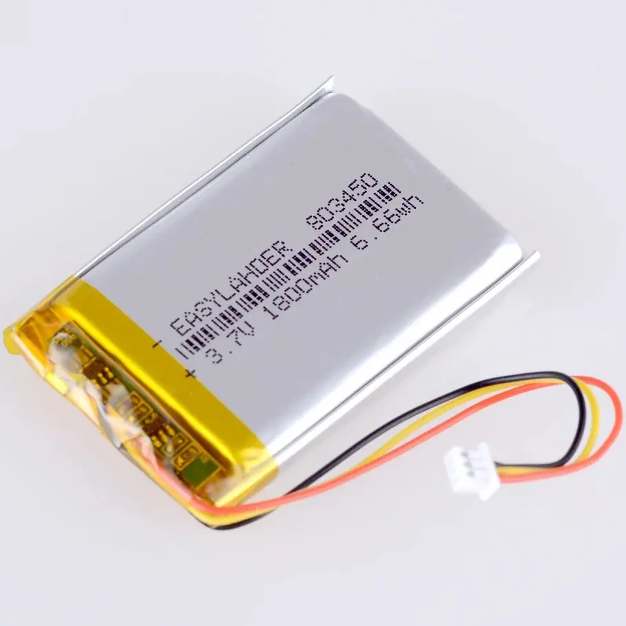 JST1.25 3P 3.7V 2000mAh 103450 Lithium Li-ion Polymer Battery Lipo 303450 403450 503450 603450 703450 803450 903450